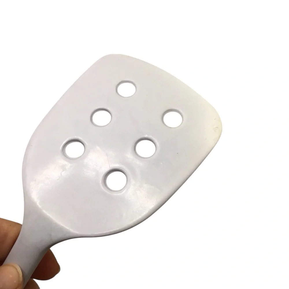 White Melamine Slotted Kitchen Spatula Turner 13” Vintage Style Utensil